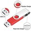 FEBNISCTE 10 Stück Speichersticks 8GB USB-Stick Einklappbar USB 2.0 Memory Sticks 8 GB Flash Drive Rote Datenablage mit Seil Pendrive Tragbar USB Flash Laufwerk Abschlussgeschenk für Schüler