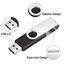 FEBNISCTE 2GB USB Stick 10 Stück Speichersticks - Einklappbarer USB 2.0 Memory Sticks 2 GB USB Flash Laufwerk Datenspeicher - Pendrive Schwarz Flash Drive für Freunde mit 10er Pack Bunt Bändchen