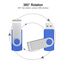 FEBNISCTE USB 2.0 Stick 8GB 10 Stück USB-Flash-Laufwerk - Tragbar Einklappbare Speicherstick 8 GB Pendrive Datenspeicher - USB 2.0 Flash Drive Blau Memory Sticks mit 10er Pack Handgelenkseile