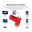 Yaxiny USB C Flash Drive 128GB, OTG Pen Drive, USB 3.0 Speicherstick für Android Smartphone, Typ A+C, Metall Rot