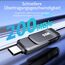SSK USB Stick 3.2 128GB, bis zu 200 MB/S schnell USB Speicherstick, Dual USB Flash Drive a und c, robuster schwarzer Metall Pendrive für Handy, Tablets, MacOS, Computer, Car, TV