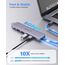Adapter USB C auf Dual Hdmi, Newmight 7 in 1 USB C Docking Station Dual Monitor mit 2 HDMI, 3 USB3.0, 100 W PD, USB C 3.0 Ports, kompatibel mit Dell, HP, iPhone 15 Serie