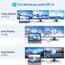 USB C Docking Station Dual Monitor Dockingstation Laptop 13 in 1 USB-C Hub Triple Display mit 2 HDMI, DisplayPort, 5 USBC/A, Ethernet, 100W PD, SD/TF, Audio/Mic für Dell HP Surface, Silber