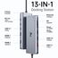 USB C Docking Station Dual Monitor Dockingstation Laptop 13 in 1 USB-C Hub Triple Display mit 2 HDMI, DisplayPort, 5 USB Ports, Gigabit Ethernet, 100W PD, SD/TF, Audio/Mic für Dell HP Surface und mehr