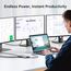 USB C Docking Station Dual Monitor Dockingstation Laptop 13 in 1 USB-C Hub Triple Display mit 2 HDMI, DisplayPort, 5 USB Ports, Gigabit Ethernet, 100W PD, SD/TF, Audio/Mic für Dell HP Surface und mehr