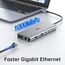 USB C Docking Station Dual Monitor Dockingstation Laptop 13 in 1 USB-C Hub Triple Display mit 2 HDMI, DisplayPort, 5 USB Ports, Gigabit Ethernet, 100W PD, SD/TF, Audio/Mic für Dell HP Surface und mehr