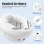 BERIBES Bluetooth Kopfhörer Over Ear, 65 Std Kopfhörer Kabellos Bluetooth mit 6 EQ-Modi, HiFi Stereo, Eingebautes Mikrofon, Faltbares Wireless Headphones für Handys/iPad/Laptops/PC (Weiß)