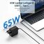 shefor 65W USB C Laptop Ladekabel Netzteil kompatibel mit Lenovo Thinkpad X1 Yoga Asus Chromebook Huawei Matebook MacBook Pro/Air HP Spectre Xiaomi Air Google Acer 20V 3,25A Typ C Ladegerät