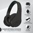 PowerLocus Bluetooth Over-Ear Kopfhörer, Kabellos Stereo Faltbare Kopfhörer Kabellose und Kabel-Kopfhörer mit Integriertem Mikrofon, Micro SD/TF, FM für Handys/iPad/Laptops & PC (Schwarz)