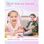 Xunpuls Bluetooth Kinder Kopfhörer, Kinder Kopfhörer kabellos Over-Ear, Lautstärkeregler, Verstellbares Stirnband, Faltbar, Kabellose und Kabel, eingebautes Mikrofon für Handy, Tablet,PC,TV (Rosa)