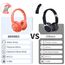 BERIBES Bluetooth Kopfhörer Over Ear, 65 Std Kopfhörer Kabellos Bluetooth mit 6 EQ-Modi, HiFi Stereo, Eingebautes Mikrofon, Faltbares Wireless Headphones für Handys/iPad/Laptops/PC -Orange-rot