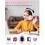 Xunpuls Bluetooth Kinder Kopfhörer, Kinder Kopfhörer kabellos Over-Ear, Lautstärkeregler, Verstellbares Stirnband, Faltbar, Kabellose und Kabel, eingebautes Mikrofon für Handy, Tablet,PC,TV (Rosa)