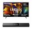 Hisense Bundle 43E6NT 108cm (43 Zoll) Fernseher, 4K UHD Smart TV, HDR, Dolby Vision, 60Hz [2024] HS2000 2.1 Kanal Soundbar, integrierter Subwoofer, 240W, Dolby Audio, Bluetooth, HDMI ARC