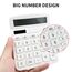 Newaner Taschenrechner, Tischrechner mit 12-Stelligem Großem LCD-Display, Mini Taschenrechner Standard Funktion für Büro, Zuhause und Schule, Tischtaschenrechner mit Großem Tasten, Weiß
