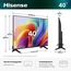Hisense 40E4DS Fernseher 43 Zoll, 4K FHD QLED, Smart TV, Hi-View AI Engine, 60Hz Game Mode, Natural Colour Enhancer, Dolby Audio, DTS Virtual: X, Rauschunterdrückung, Airplay [2026]