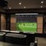 CCLIFE Beamer Leinwand Inklusiv Montagematerial 85/99 / 114 Zoll Projektionsleinwand Rolloleinwand heimkino Mobile