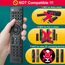 Universalfernbedienung-Fernseher-für-TV, Universal-Fernbedienung für Samsung, LG, Sony, Hisense, TCL, Panasonic, Philips, Streaming-Player, Soundbar-Audio, DVD-/Blu-ray-Player