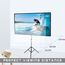 CCLIFE Klappbar Beamer Leinwand mit Stativ Inklusiv Montagematerial 80/90 / 100 Zoll Projektionsleinwand Rolloleinwand heimkino Mobile