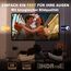 MgFjaka Beamer Leinwand 120 Zoll - 16:9 HD Faltbare Projektionsleinwand, Anti-Falten 4K Projector Screen 265x150 cm, Doppelseitige Projektion Leinwand für Camping und Heimkino, Zuhause Schule Treffen