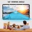 Osoeri Leinwand Beamer 120 Zoll, 16:9 HD Faltbarer Beamer Leinwand, Anti-Falten Doppelseitige Projector Screen 265x149cm, Tragbarer Projektor Leinwände für Zuhause, Schule, Treffen