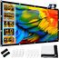 Beamer Leinwand 100 Zoll, LEORFI Projektionsleinwand Outdoor 16: 9 HD, Tragbare Faltbar Anti-Falten Projektion leinwand 227x127cm, Doppelseitige Projektion, Projektor Leinwand für Camping und Heimkino