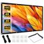 MgFjaka Beamer Leinwand 120 Zoll - 16:9 HD Faltbare Projektionsleinwand, Anti-Falten 4K Projector Screen 265x150 cm, Doppelseitige Projektion Leinwand für Camping und Heimkino, Zuhause Schule Treffen