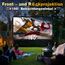 MgFjaka Beamer Leinwand 120 Zoll - 16:9 HD Faltbare Projektionsleinwand, Anti-Falten 4K Projector Screen 265x150 cm, Doppelseitige Projektion Leinwand für Camping und Heimkino, Zuhause Schule Treffen