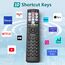 für Hisense-Fernbedienung, Universal Ersatz für Alle Hisense Smart TV Fernbedienung Original, mit 10 Schnelltasten