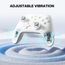 ECHTPower PC Wireless Controller, 1000Hz Gaming-Controller mit RGB/Hall-Joystick/Turbo/Vibration/800mAh Wiederaufladbare Batterie, Wireless-Controller für PC/Switch 2/Switch/Steam Weiß