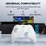 ECHTPower PC Wireless Controller, 1000Hz Gaming-Controller mit RGB/Hall-Joystick/Turbo/Vibration/800mAh Wiederaufladbare Batterie, Wireless-Controller für PC/Switch 2/Switch/Steam Weiß