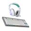 Logitech G522 Lightspeed kabelloses Gaming-Headset und G515 Lightspeed TKL kabellose Gaming-Tastatur, Premium-Headset und -Tastatur mit Bluetooth und Kabelverbindung, PC (QWERTZ) - Wieß