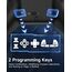 EasySMX X15 PC Controller Wireless mit 7 RGB Licht, Gaming Controller mit Hall Joystick & Trigger, Bluetooth Kompatibel mit PC/Switch/Handy/Tablet - Schwarz