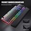 RedThunder K10 Gaming Tastatur und Maus Set, QWERTZ DE Layout, 26KRO Tastatur + 7D 7200 DPI Mause & Weiche Leder Handballenauflage, RGB Beleuchtung für PC Gamer, Mac PS5 Xbox (Grauverlauf)