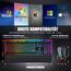 RedThunder K10 Gaming Tastatur und Maus Set, QWERTZ DE Layout, 26KRO Tastatur + 7D 7200 DPI Mause & Weiche Leder Handballenauflage, RGB Beleuchtung für PC Gamer, Mac PS5 Xbox (Höhenlinien Schwarz)