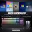 RedThunder K10 Gaming Tastatur und Maus Set, QWERTZ DE Layout, 26KRO Tastatur + 7D 7200 DPI Mause & Weiche Leder Handballenauflage, RGB Beleuchtung für PC Gamer, Mac PS5 Xbox (Grauverlauf)