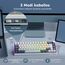 RK ROYAL KLUDGE R65 Mechanische Tastatur 60 Prozent mit Knopf, Gasket Gaming Tastatur Kabellos Bluetooth/2.4G/USB-C RGB PBT Tastenkappen QWERTZ QMK/VIA, Hot Swap Linearer Creamy Switches