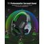 EKSA E1000 USB PC Gaming Headset mit Mikrofon, Gamer Headset mit Bass Surround Sound, RGB Beleuchtung, Gaming Kopfhörer mit Mic für PS4/PS5 Konsole/Computer/Laptop, Grün