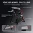 GTPLAYER Lenkradständer für Lenkrad Gaming Wheel Stand Racing Lenkradständer mit V1 V2 Schalthebelhalterung Neigungsverstellbares Gestell PS4 Xbox PC, Pro-Edition