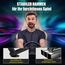 GTPLAYER Lenkradständer für Lenkrad Gaming Wheel Stand Racing Lenkradständer mit V1 V2 Schalthebelhalterung Neigungsverstellbares Gestell PS4 Xbox PC