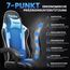 Riftracer Gaming Stuhl – Ergonomischer Gamer Sessel mit Fußstütze, Kopfstütze und Lordosenstütze, höhenverstellbar, gepolstert, Tragkraft 100 kg, Schwarz