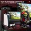 EKSA PC Headset mit Mikrofon, Gamer Headset Rot für PS5, 7.1 Surround Sound, RGB Kopfhörer mit Kabel, Noise Canceling Mic Kabelgebunden,Over Ear für Esports, PC, PS4/PS5 Console Laptop, Mehr Geräte
