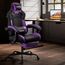 SUKIDA Gaming Stuhl, Ergonomischer Gaming-Stuhl mit Fußstütze, Racing Gaming Chair Kopfstütze Verstellbarer Computerstuhl Höhenverstellbar Lendenwirbelstütze für Homeoffice und Gaming Lila