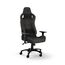 Corsair T3 RUSH Gaming-Stuhl mit Stoffbezug (2023) – Vom Rennsport inspiriertes Design – Bezug aus Weichem – Gepolstertes Nackenkissen – Lendenstütze aus Memory-Schaumstoff – Holzkohle
