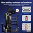 Homimaster Gaming Stuhl, Bürostuhl Ergonomisch mit verstellbare Lendenkissen, Kopfkissen und Armlehnen,Gaming Chair Gepolstert,Gamer Stuhl Wippfunktion,Gaming Stuhl 150 kg Belastbarkeit