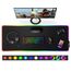 Gimars Gaming Mauspad, 12 LED Beleuchtungsmodi RGB Mousepad XXL, 800x300x5mm, Groß Desk Mat Gaming Zubehör mit wasserdichte Oberfläche, 5mm Rutschfester Gummifuß für PC Tastatur