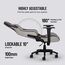Corsair T3 Rush Gaming-Stuhl, Stoffbezug, Grau/Charcoal