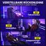 Riftracer Gaming Stuhl Chair Gamer Sessel - Ergonomischer Gamer Stuhl mit Fußstütze Kopfstütze und Lordosenstütz Höhenverstellbar Gepolstert Gamingstuhl 200 Kg Tragkraft Schwarz und Grau