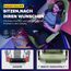 GTPLAYER Gaming Stuhl Ergonomischer Gaming Sessel Schreibtischstuhl mit Stoffoberfläche, Federsitzkissen, Verbindungsarmlehnen und Fußstütze 150KG, Grün