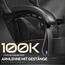 Dowinx Gaming Stuhl, Ergonomischer Gamer Stuhl aus PU-Leder mit Lendenwirbelstütze, 150 kg, Schwarz