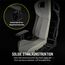 Corsair T3 Rush Gaming-Stuhl mit Stoffbezug (2023), Vom Rennsport inspiriertes Design, Gepolstertes Nackenkissen, Lendenstütze aus Memory-Schaumstoff, Schwarz und Holzkohle